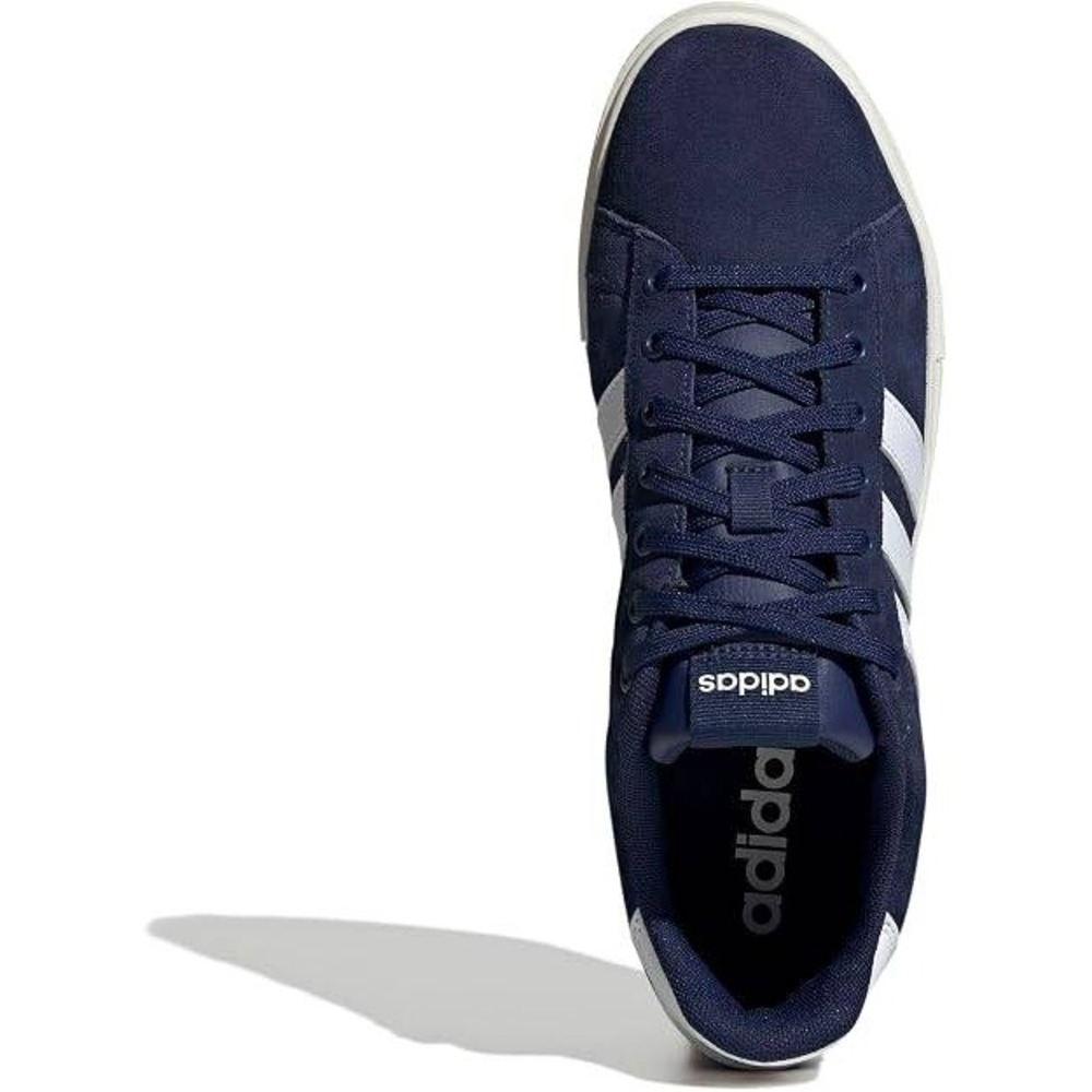 Adidas Mens Daily 4.0 Sneakers Dark Blue White Off White Suede ID1112 Size 11.0 - Picture 4 of 5